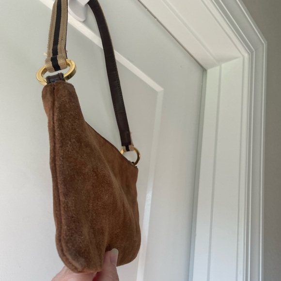 "Chestnut Grace" Kate Spade Italian Suede Shoulder Bag -- Holiday Gift Ready - Picture 7 of 15